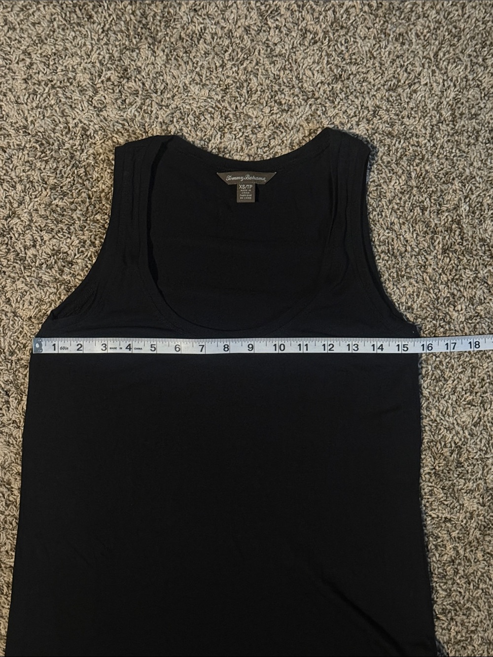 Tommy Bahama Black Sleeveless Tank Dress Size XS with crew neck line - Picture 6 of 6